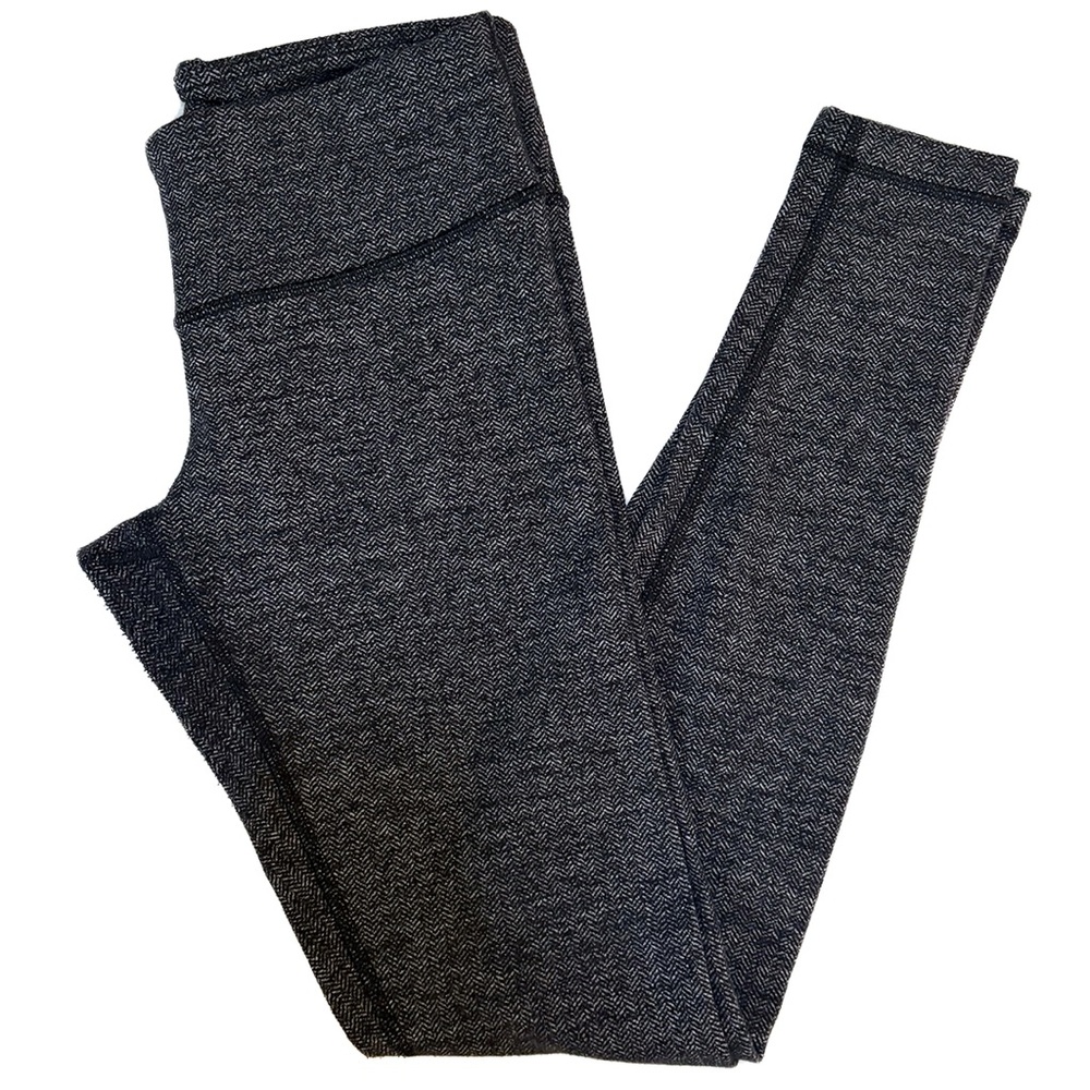 lululemon athletica wunder under tights | grey herringbone